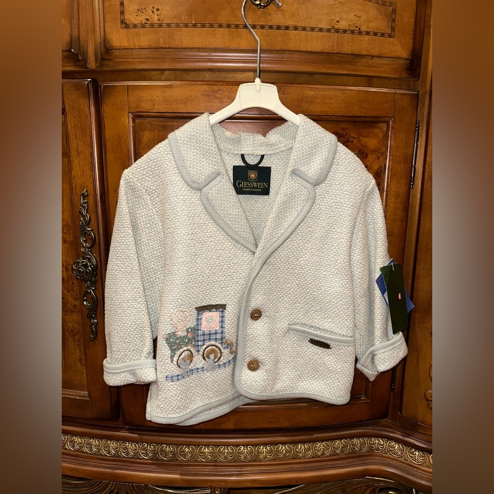 Giesswein - Wool/Cotton Jacket - Collectible - Vintage - Toddler Size 3 - Blue